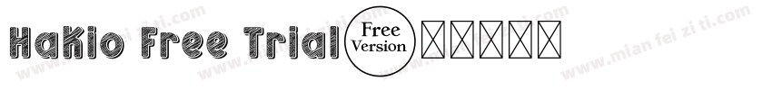 Hakio Free Trial字体转换
